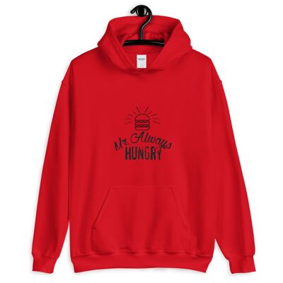 "Mr Always Hungry" Hoodie - Red 2XL