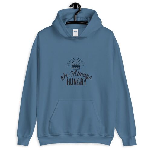 "Mr Always Hungry" Hoodie - Indigoblau