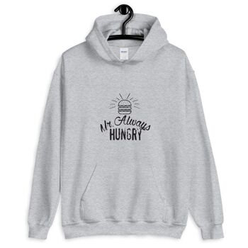 Sweat à capuche "Mr Always Hungry" - Gris Sport 2XL 1