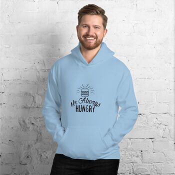 Sweat à capuche "Mr Always Hungry" - Gris Sport 2XL 3