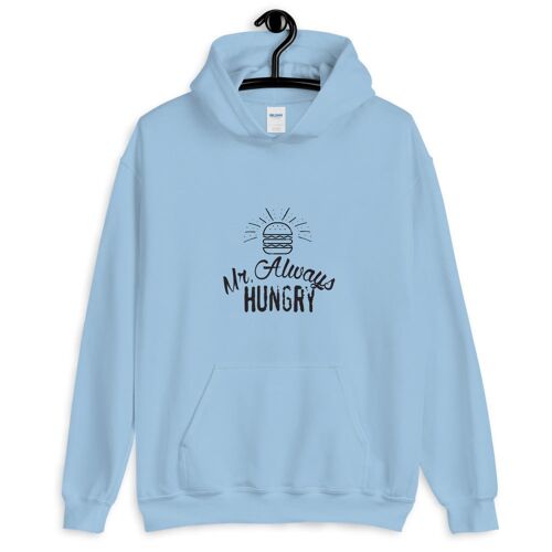 "Mr Always Hungry" Hoodie - Hellblau