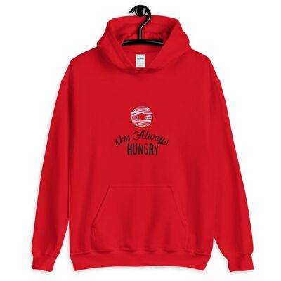 "Mrs Always Hungry" Hoodie - Red