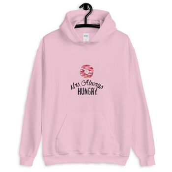 Sweat à Capuche "Mrs Always Hungry" - Rose Clair 2XL 1