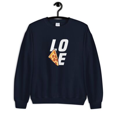 Suéter "Pizza Love" - Azul marino 2XL