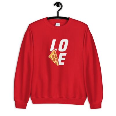 Maglione "Pizza Love" - Rosso 2XL