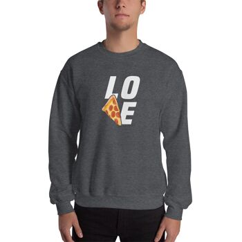 Pull "Pizza Love" - Gris Sport 5