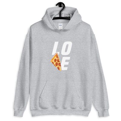 Sudadera con capucha "Pizza Love" - Gris deportivo