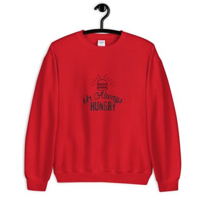 "Mr Always Hungry" Pullover - Rot