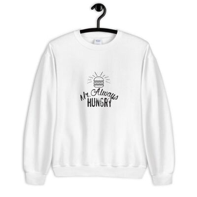 Maglione "Mr Always Hungry" - Bianco 3XL