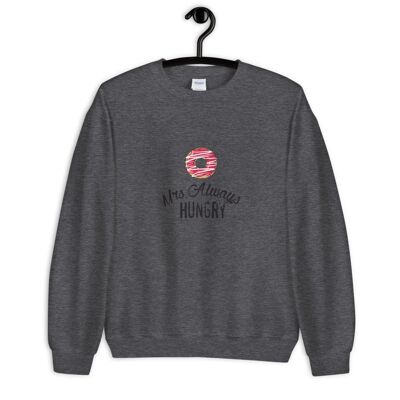 "Mrs Always Hungry" Sweater - Dark Heather