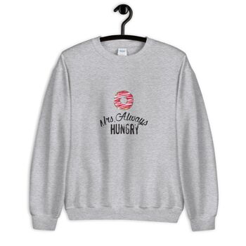 Chandail Mrs Always Hungry - Gris Sport 2XL 1