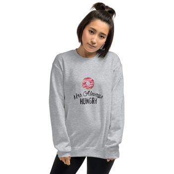 Chandail Mrs Always Hungry - Gris Sport 2XL 3