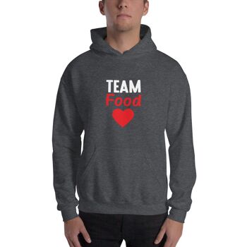 Sweat à capuche "Team Food Love" - Noir 4XL 2