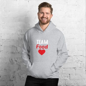 Sweat à capuche "Team Food Love" - Noir 4XL 5