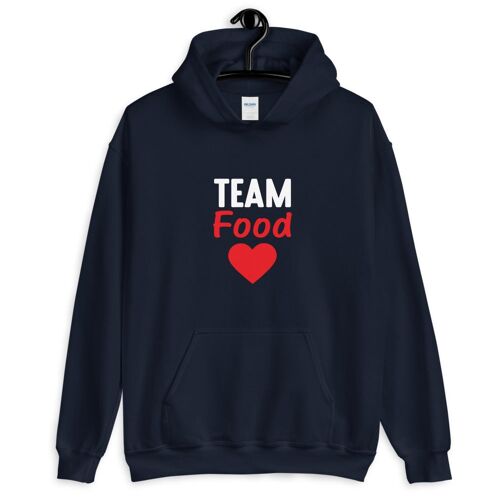 "Team Food Love" Hoodie - Navy 2XL