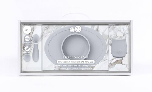 First Food Set Pewter Tiny