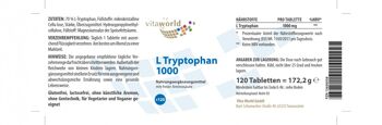 L-Tryptophane 1000 mg (120 Tbl) 2