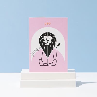 Carte d'anniversaire Lion | Zodiaque | signe astrologique | Horoscope