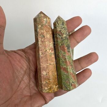 Tour Obélisque, 8-10cm, Unakite 4