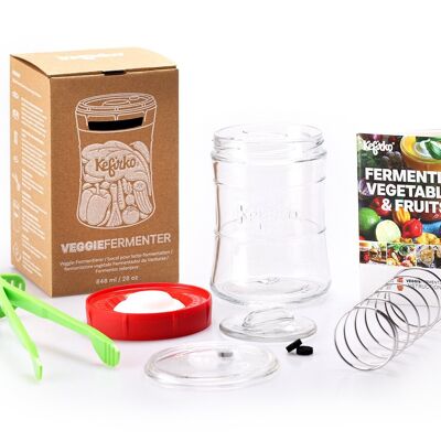 Kefirko Veggie Fermentation kit 848ML - BPA Free Materials - Red