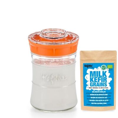 Kefirko Kefir Kit with Organic Milk Grains (848ml) - Orange