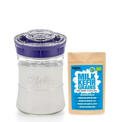 Kefirko Kefir Kit with Organic Milk Grains (848ml) - Purple