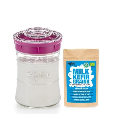 Kefirko Kefir Kit with Organic Milk Grains (848ml) - Pink