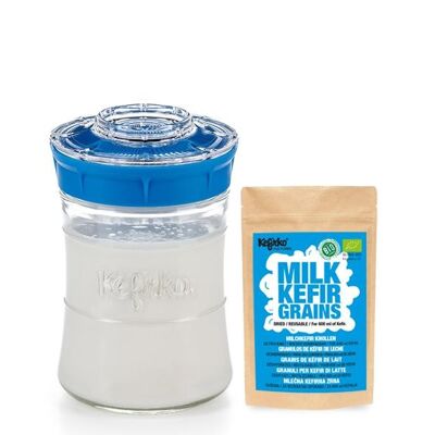 Kefirko Kefir Kit with Organic Milk Grains (848ml) - Blue