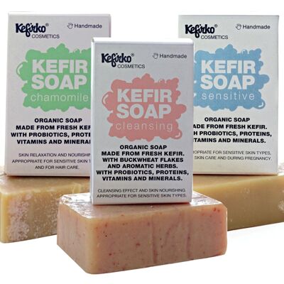 Kefirko Organic Probiotic Kefir Soap - Bundle