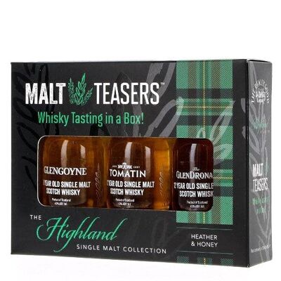 Scotch Whisky Tasting Pack - The Highlands - 3 Single Malt Teasers with online Video Link - 3 X 3cl 42%