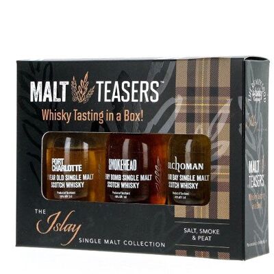 Scotch Whisky Tasting Pack - Islay - 3 Single Malt Teasers with online video link - 3 X 3cl - 42%