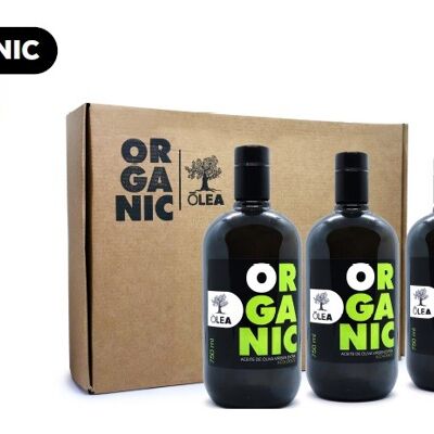 Aceite de oliva ecológico 3 botellas 750 ml.