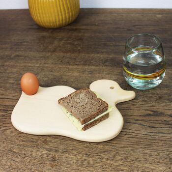 Planche à petit-déjeuner en bois avec motif canard 2