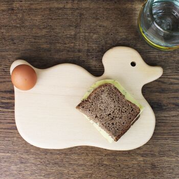 Planche à petit-déjeuner en bois avec motif canard 3