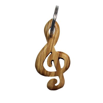 Wooden key fob clef