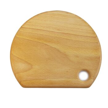 Planche à petit-déjeuner en bois, hêtre semi-circulaire 1