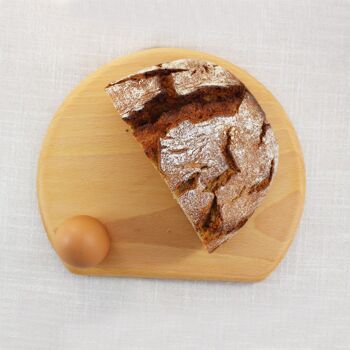 Planche à petit-déjeuner en bois, hêtre semi-circulaire 2