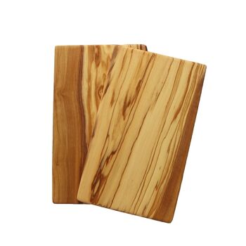 Planches à déjeuner en bois d'olivier par lot de 2 Lisa 1
