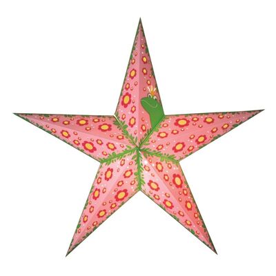 Paper star children Princess pink to hang up