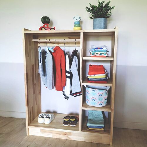 Marius, the wooden wardrobe for children