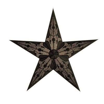 Paper star to hang Damas black