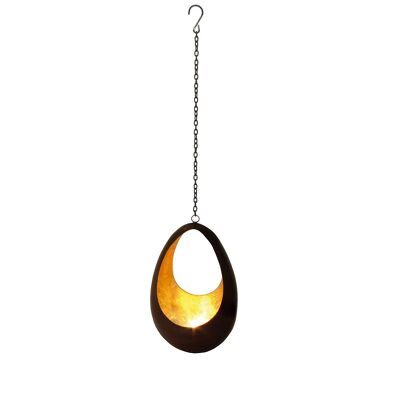 Tealight holder, tealight hanger drop bronze / golden