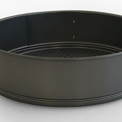 GREY NON-STICK ROLLED STEEL CAKE WITH REMOVABLE  FUND 26 CM
