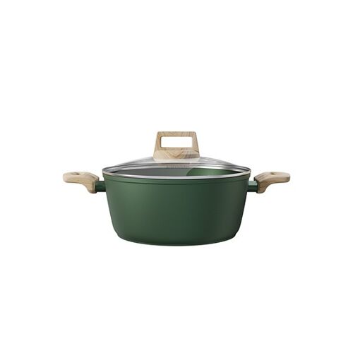 CASSEROLE WITH GLASS LID FOREST GREEN 16 CM - ALL STOVES INCL INDUCTION