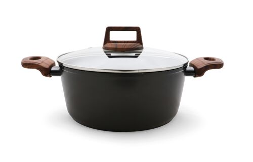 CASSEROLE WITH GLASS LID OSLO 20 CM - ALL STOVES INCL INDUCTION