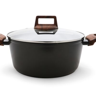 CASSEROLE WITH GLASS LID OSLO 20 CM - ALL STOVES INCL INDUCTION