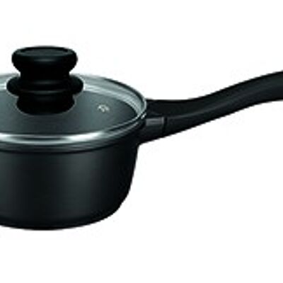 CASSEROLE WITH HANDLE AND GLASS LID BIO FOOD 16 CM - INDUCTION