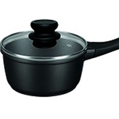 CASSEROLE WITH HANDLE AND GLASS LID BIO FOOD 16 CM - INDUCTION