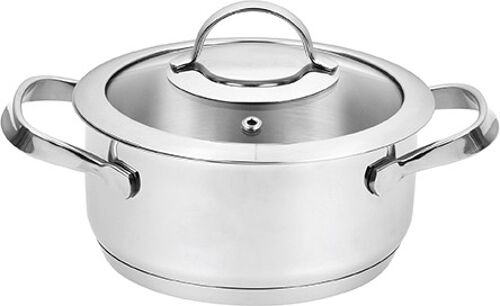 S/S CASSEROLE INDUCTION MAGNA  1,4 Lt - 16 CM WITH GLASS LID
