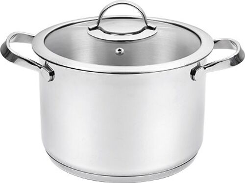 S/S PAN INDUCTION MAGNA  6,7 Lt - 20 CM WITH GLASS LID